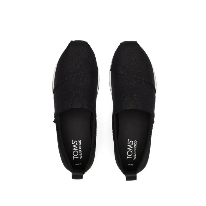 Toms Slip Ons Resident 20 Sneaker Black Heritage Canvas 8211 Men