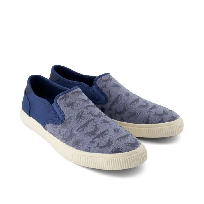 Toms Sneakers Baja Slip On Sneaker Blue Whales Glow In The Dark 8211 Men