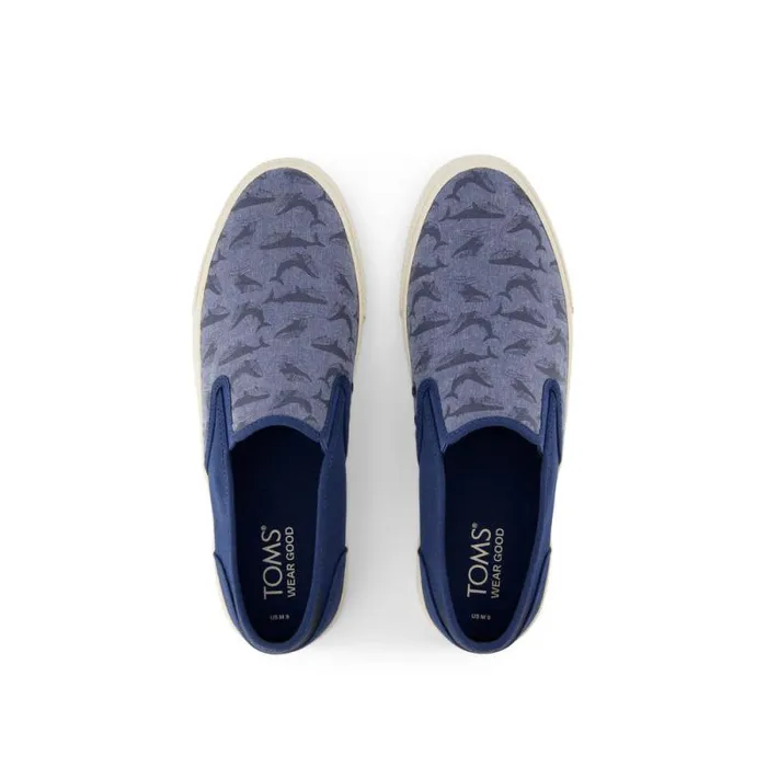 Toms Sneakers Baja Slip On Sneaker Blue Whales Glow In The Dark 8211 Men