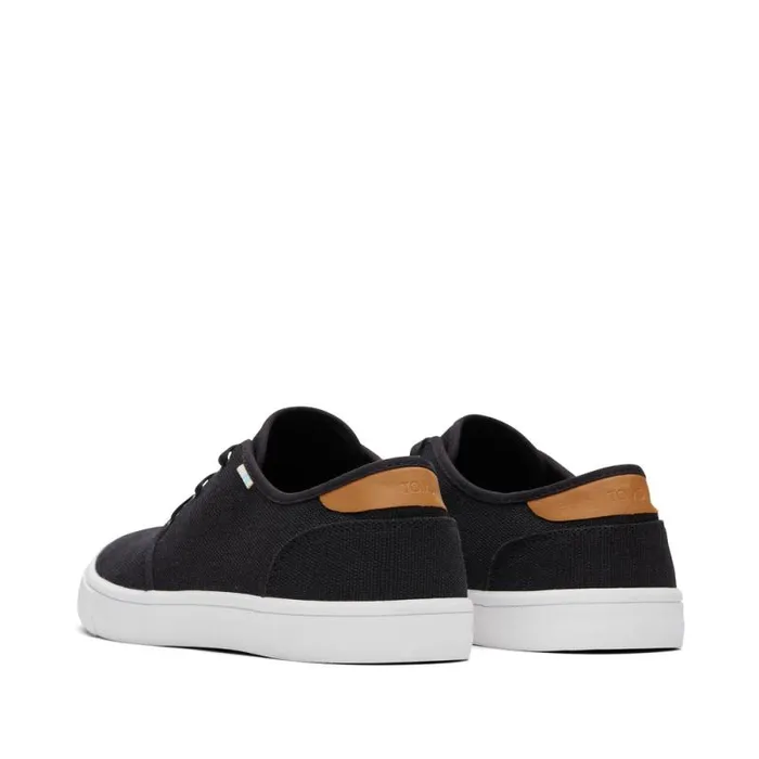 Toms Sneakers Carlo LaceUp Sneaker Black Heritage Canvas 8211 Men