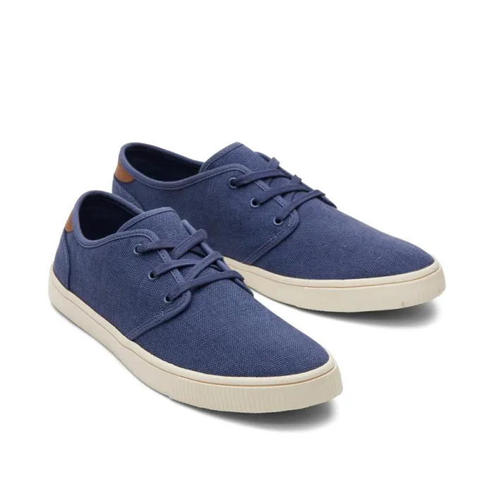 Toms Sneakers Carlo LaceUp Sneaker Cadet Blue Heritage Canvas 8211 Men