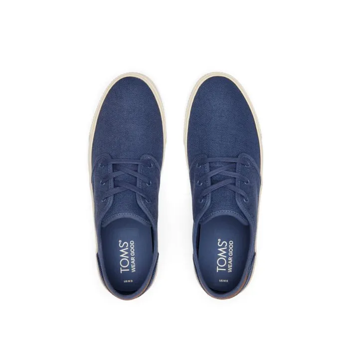 Toms Sneakers Carlo LaceUp Sneaker Cadet Blue Heritage Canvas 8211 Men