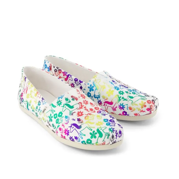 Toms TOMS Classics Alpargata Cloudbound Rainbow Unicorns 8211 Women Toms TOMS Classics Alpargata Cloudbound Rainbow Unicorns 8211 Women