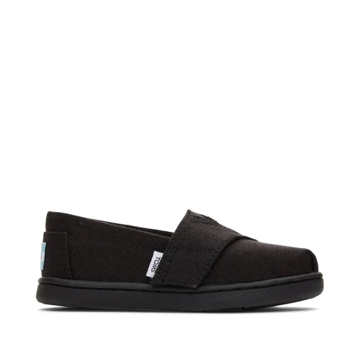 Toms TOMS Classics Alpargata Toddler Shoe Black Canvas 8211 WomenKids