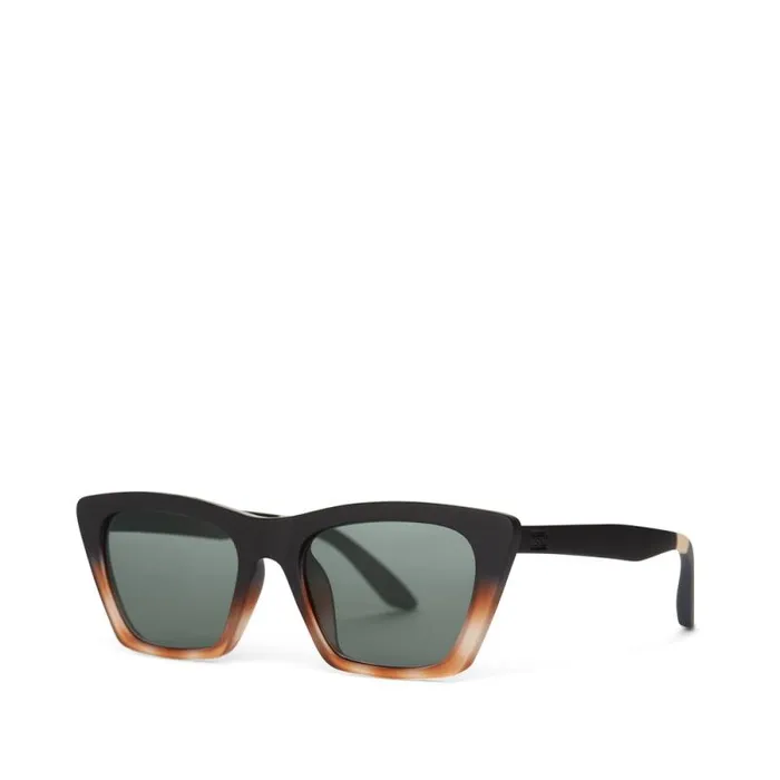 Toms Traveler Collection Sahara Traveler Sunglasses Matte Black Honey Tortoise Fade Green Grey 8211 Gear