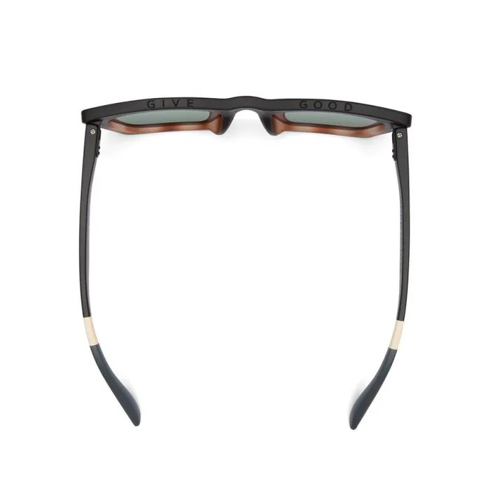 Toms Traveler Collection Sahara Traveler Sunglasses Matte Black Honey Tortoise Fade Green Grey 8211 Gear