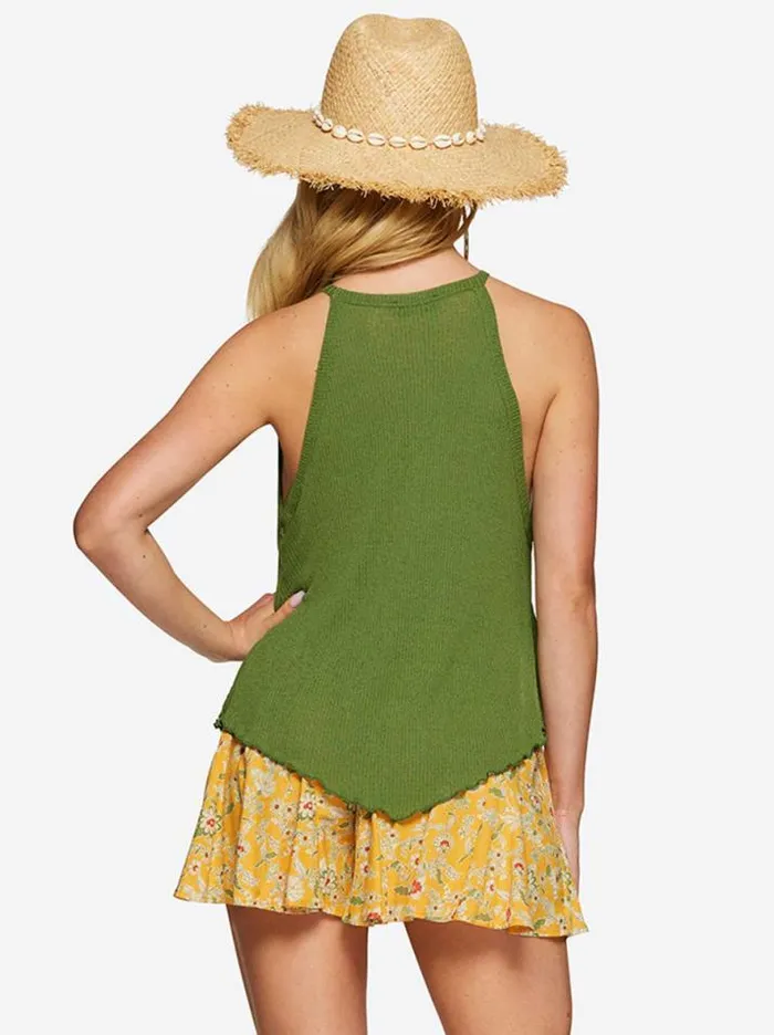 Tops Clothing Jessica Simpson Codie Tank In Vineyard Green