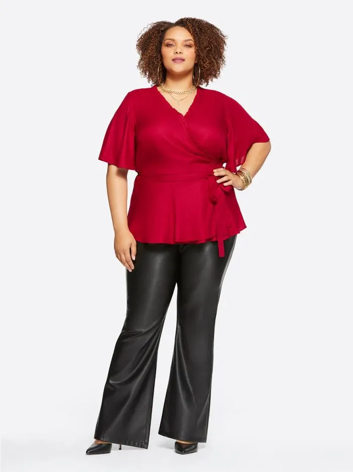 Tops Clothing Jessica Simpson Misha Top In Rio Red