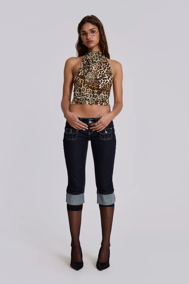 Tops Jaded London Women Shop Leopard Zene Backless Top