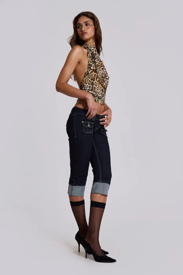 Tops Jaded London Women Shop Leopard Zene Backless Top