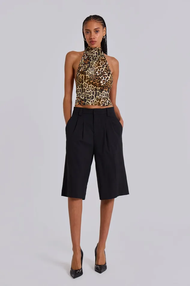 Tops Jaded London Women Shop Leopard Zene Backless Top