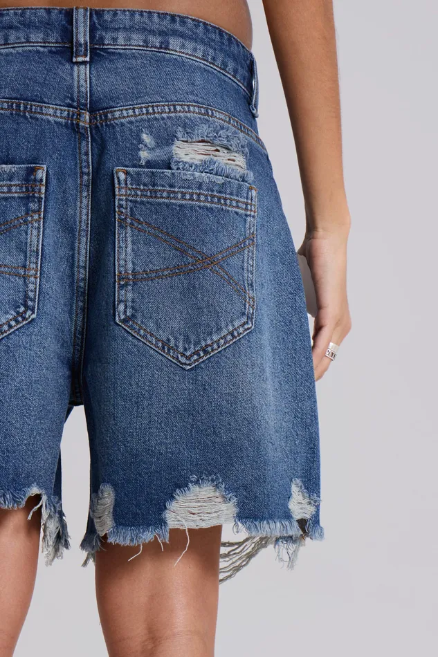 Tops Shop Mid Blue Revenge Jorts 8211 Jaded London Women