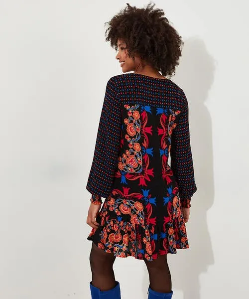Tops Tunics and Blouses Apparel Boho Babe Tunic Dress Black Joebrowns