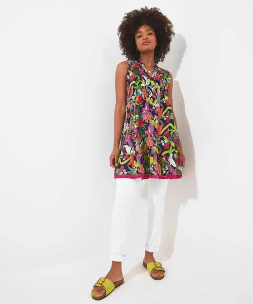 Tops Tunics and Blouses Joebrowns Apparel Truly Tropical Cotton Tunic Multi Tops Tunics and Blouses Joebrowns Apparel Truly Tropical Cotton Tunic Multi