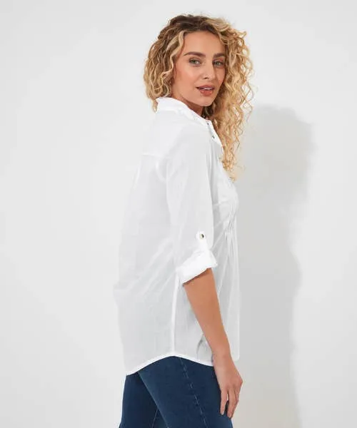 Tops Tunics and Blouses Simon8217s Summer Longline Blouse White Joebrowns Apparel Tops Tunics and Blouses Simon8217s Summer Longline Blouse White Joebrowns Apparel