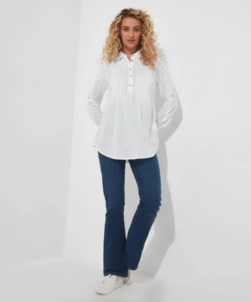 Tops Tunics and Blouses Simon8217s Summer Longline Blouse White Joebrowns Apparel Tops Tunics and Blouses Simon8217s Summer Longline Blouse White Joebrowns Apparel