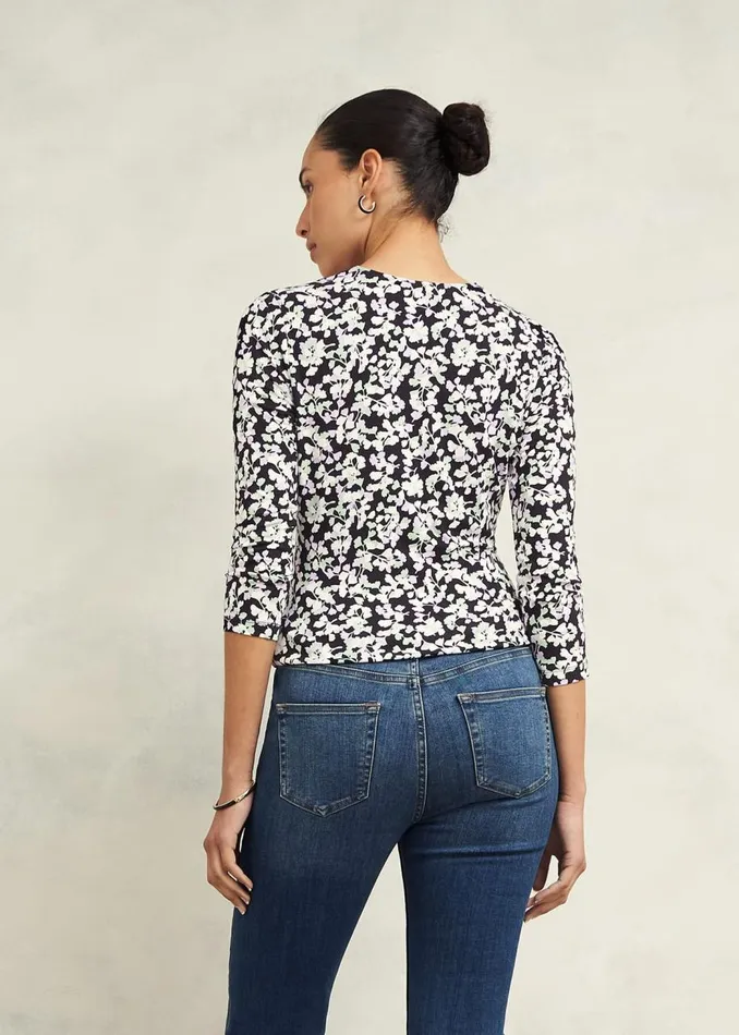 Tops Women HOBBS Simmy Printed Top Navy Multi