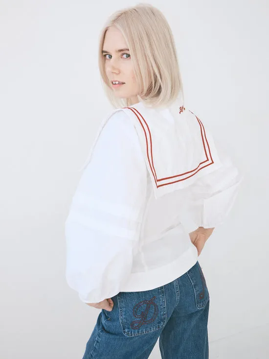 Tops Women Lisa Says Gah Elise Blouse White Tops Women Lisa Says Gah Elise Blouse White