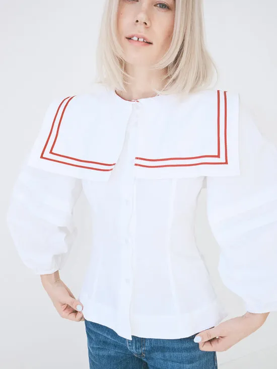 Tops Women Lisa Says Gah Elise Blouse White Tops Women Lisa Says Gah Elise Blouse White