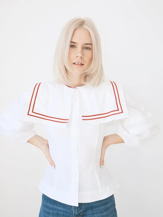 Tops Women Lisa Says Gah Elise Blouse White Tops Women Lisa Says Gah Elise Blouse White