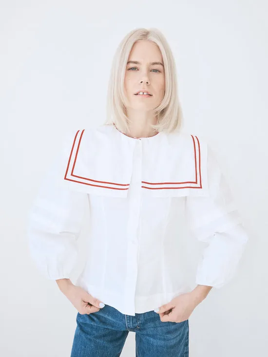 Tops Women Lisa Says Gah Elise Blouse White Tops Women Lisa Says Gah Elise Blouse White