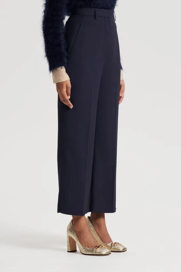 Trousers Scanlan Theodore Women TAILORED CROP TROUSER NAVY