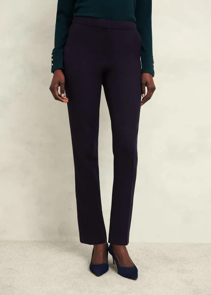 Trousers Women HOBBS Aly Slim Trousers Navy