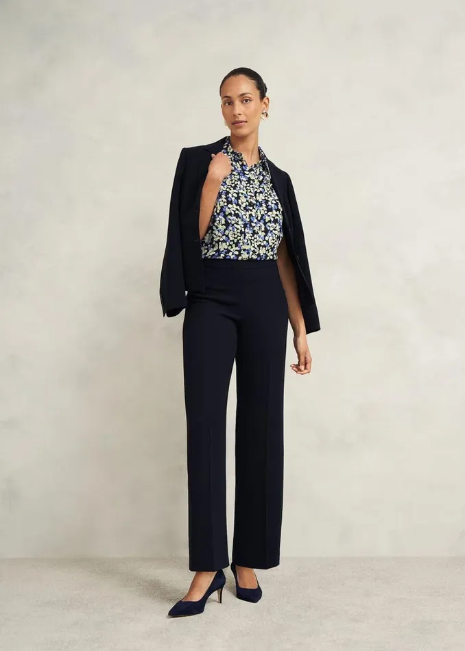 Trousers Women HOBBS Mel Wide Trouser Navy