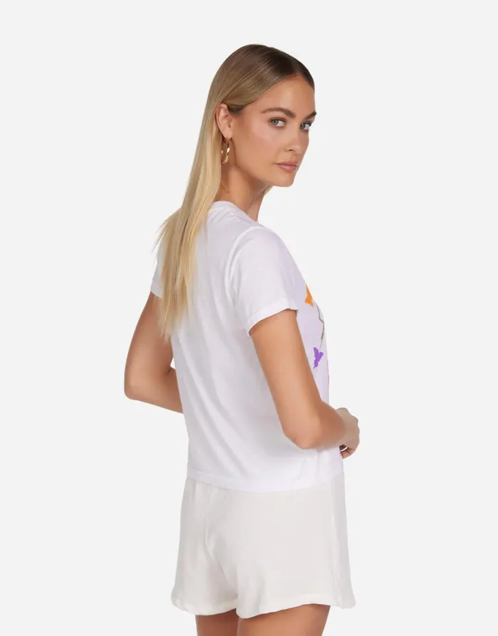 Ursula Butterfly Eye White Women039s Lauren Moshi Short Sleeve