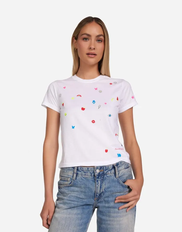 Ursula Charm Elements White Women039s Lauren Moshi Short Sleeve
