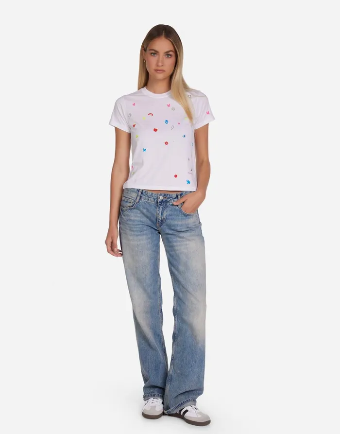 Ursula Charm Elements White Women039s Lauren Moshi Short Sleeve
