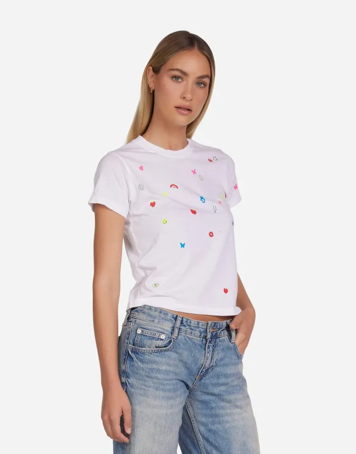 Ursula Charm Elements White Women039s Lauren Moshi Short Sleeve