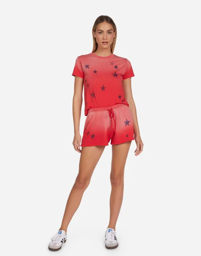 Ursula Vintage Stars Brick Ombre Women039s Lauren Moshi Short Sleeve