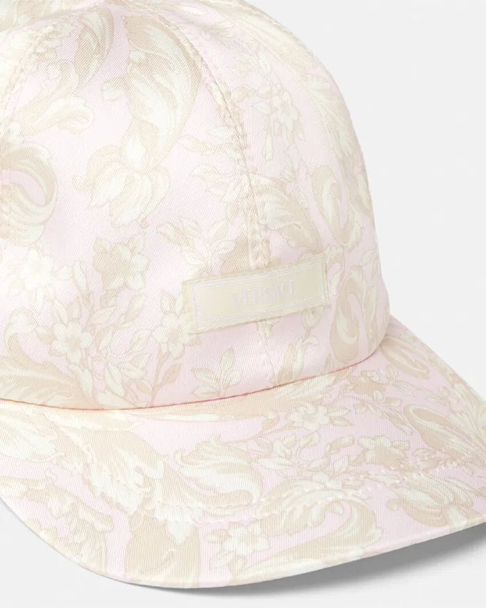 Versace Bags and Accessories Kids Barocco Baseball Cap White