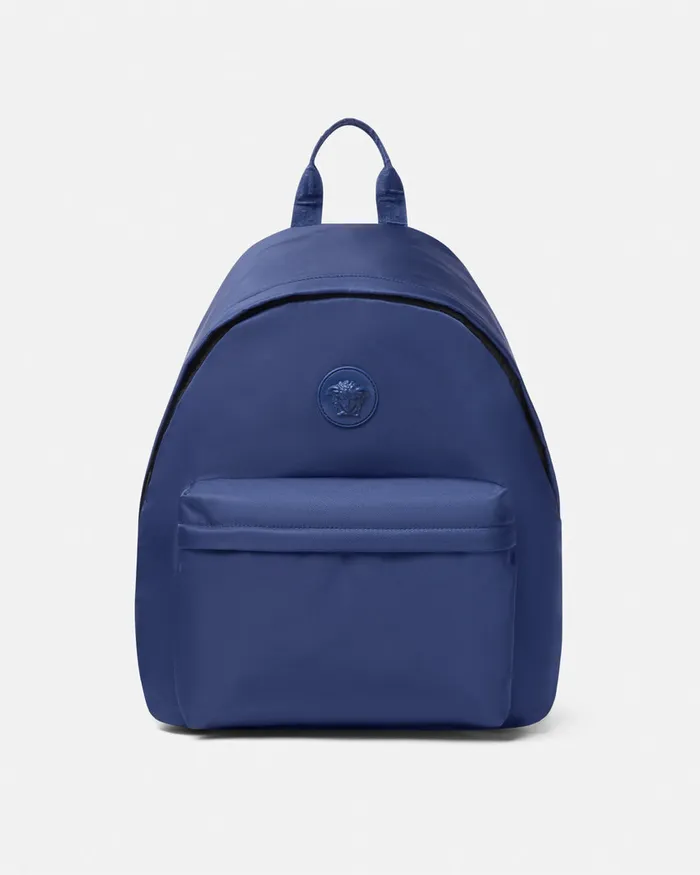 Versace Bags and Accessories Kids Medusa Backpack Blue
