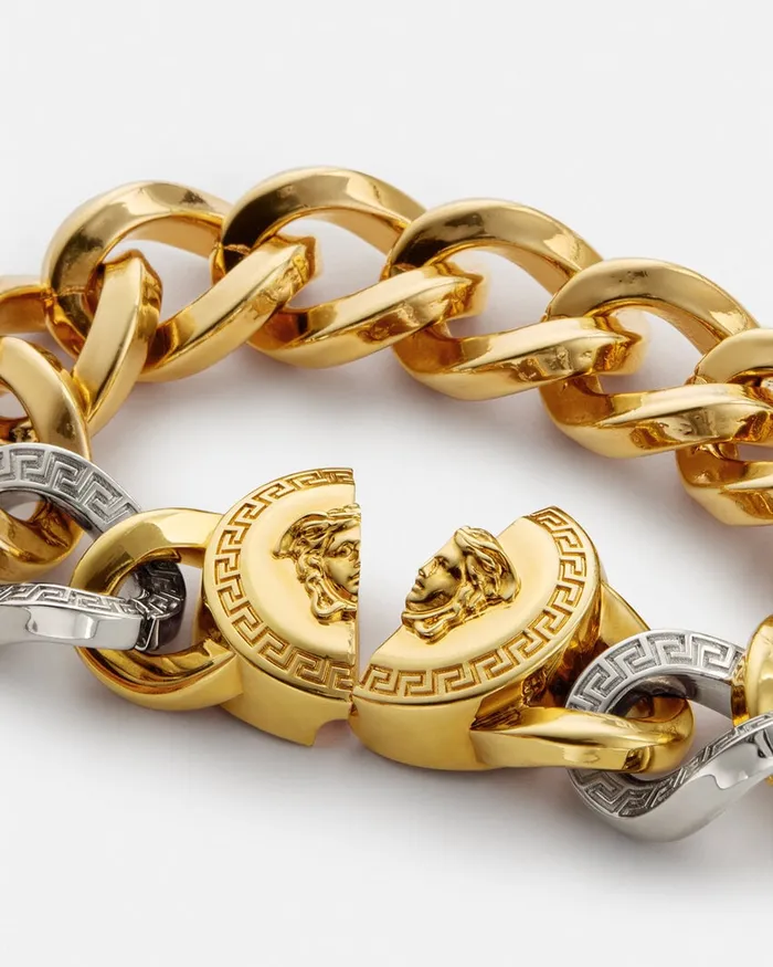 Versace Bracelets WomenMen Medusa Chain Bracelet Gold