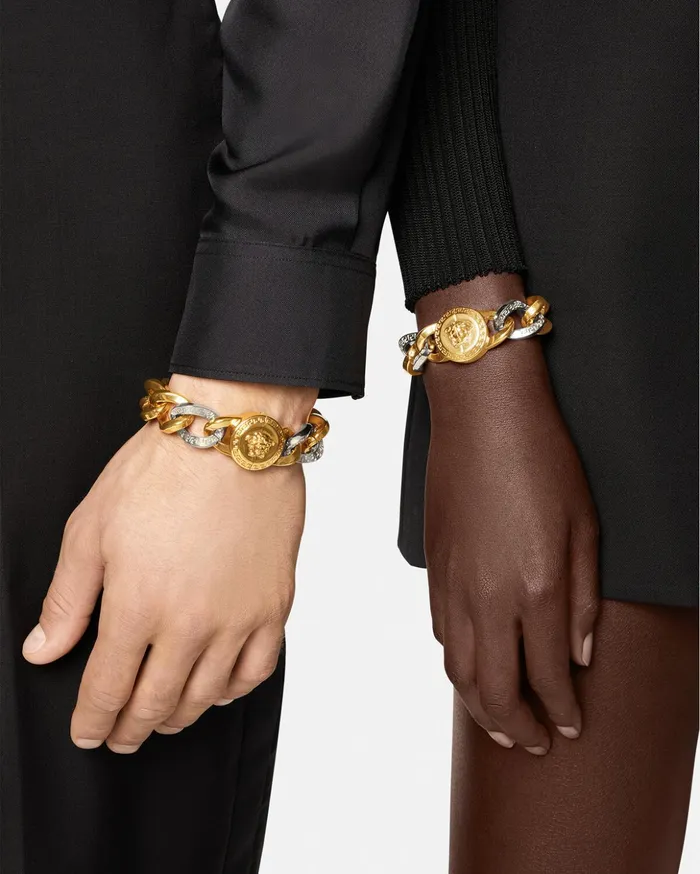 Versace Bracelets WomenMen Medusa Chain Bracelet Gold