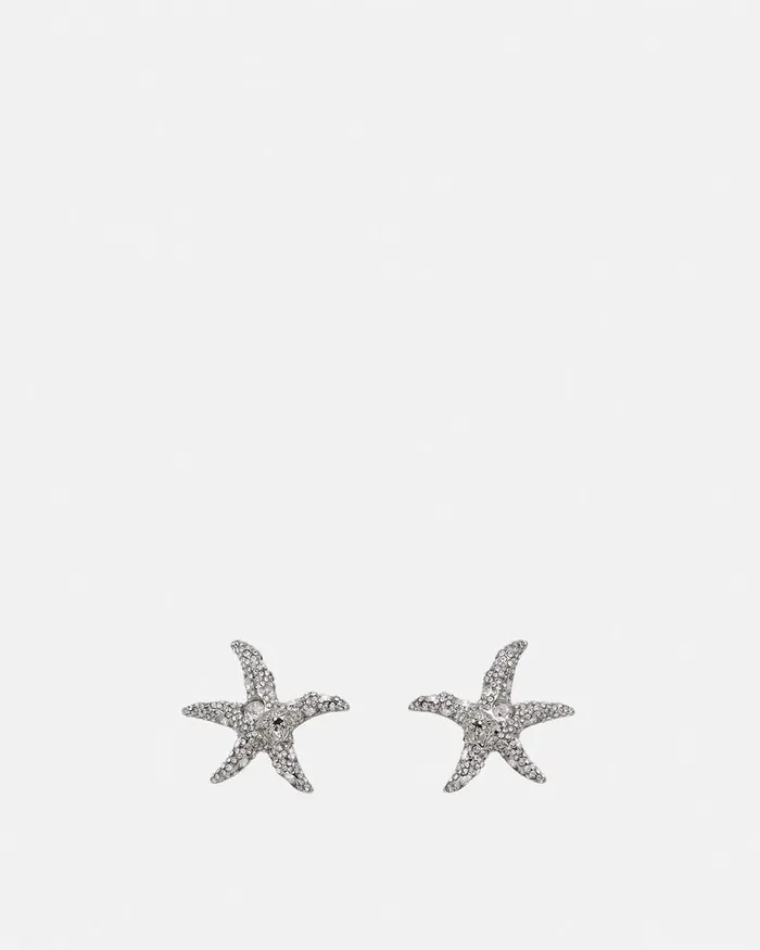 Versace Earrings Women Barocco Sea Earrings Silver