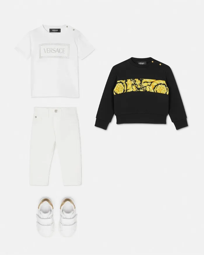 Versace Knitwear and Sweatshirts Kids Barocco Baby Sweatshirt Black
