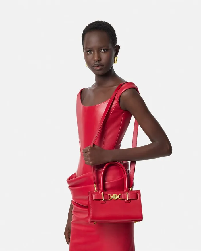 Versace Medusa 03995 Women Medusa 03995 Small Tote Bag Red
