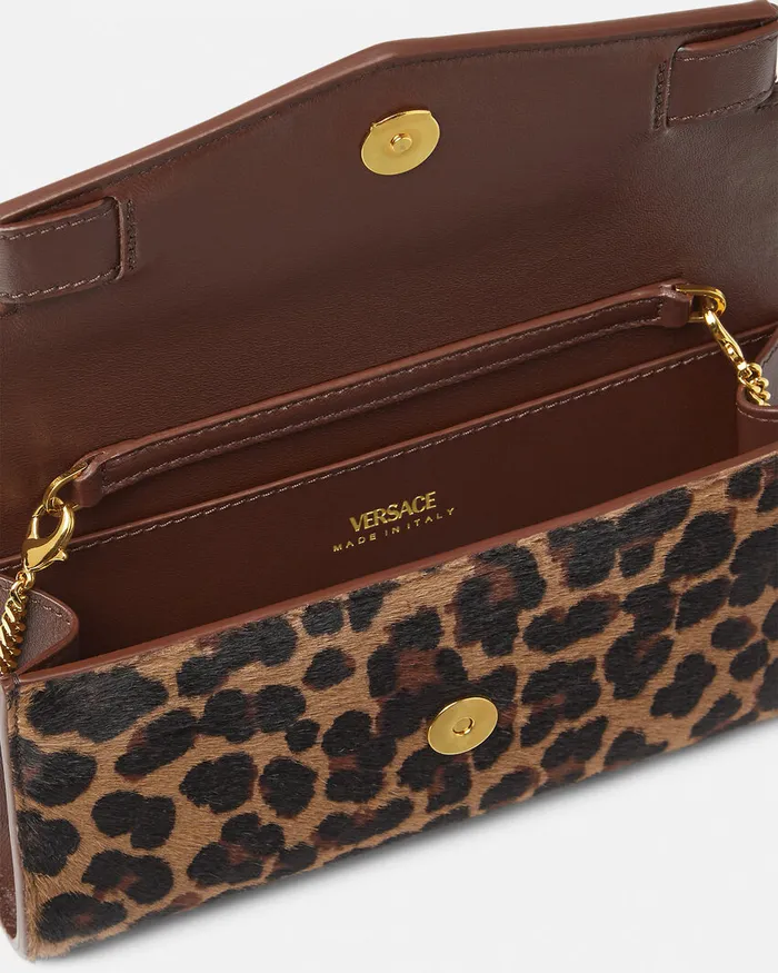 Versace Mini Bags and Clutches Women Leopard Medusa 03995 Clutch Animalier