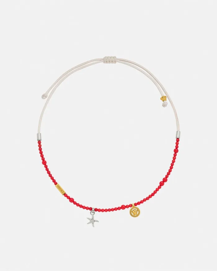Versace Necklaces MenWomen Barocco Sea Necklace Red