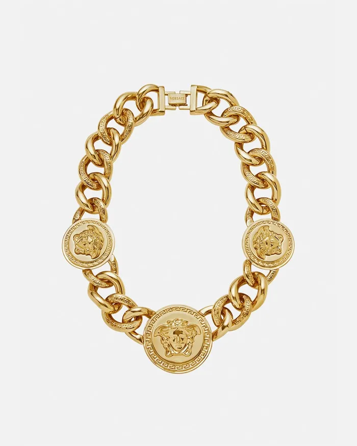 Versace Necklaces Women Medusa Chain Necklace Gold