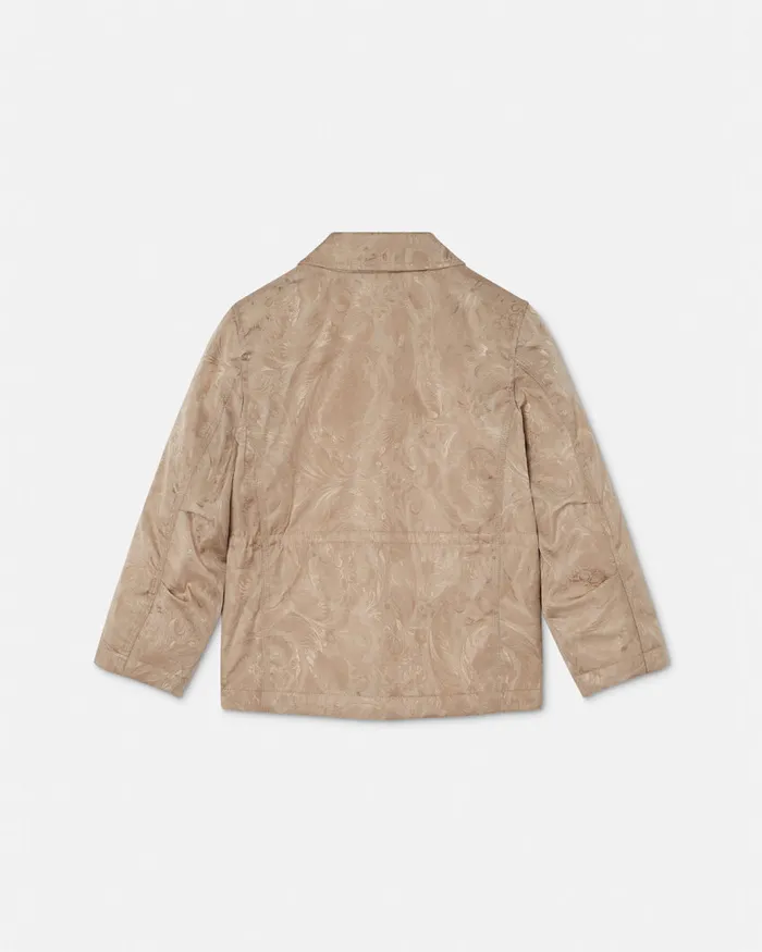 Versace Outerwear and Jackets Kids Barocco Jacquard Jacket Beige