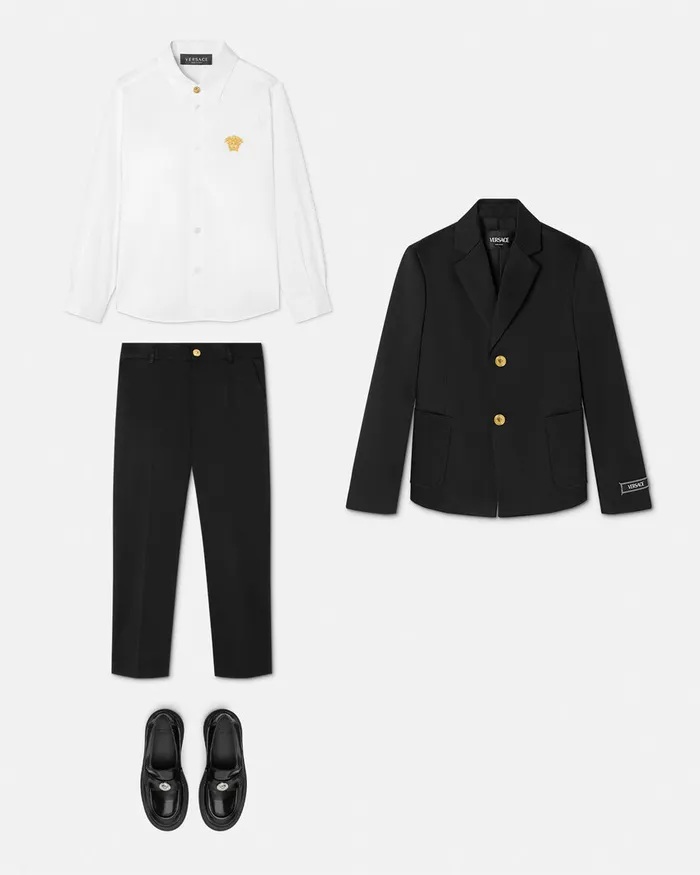 Versace Outerwear and Jackets Kids Formal Jacket Black