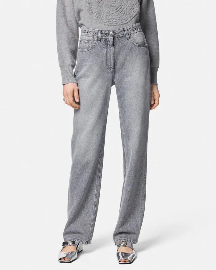 Versace Pants and Shorts Women RegularFit Jeans Gray