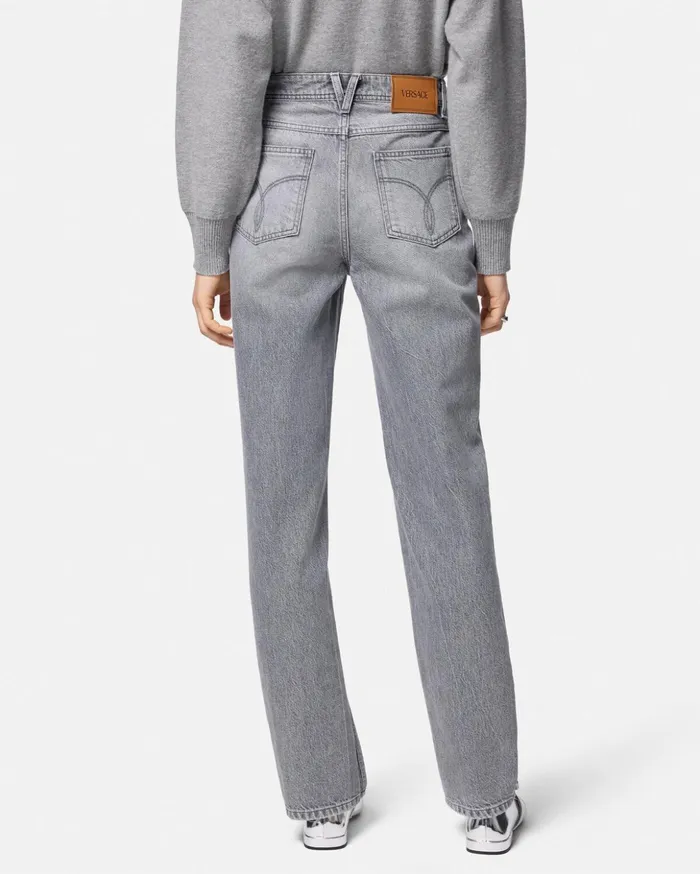 Versace Pants and Shorts Women RegularFit Jeans Gray