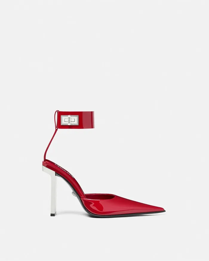 Versace Pumps and Slingbacks Women Slice Patent Slingback Pumps 105 Mm Red