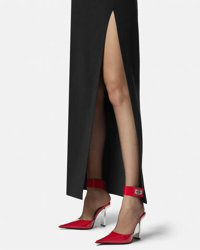Versace Pumps and Slingbacks Women Slice Patent Slingback Pumps 105 Mm Red
