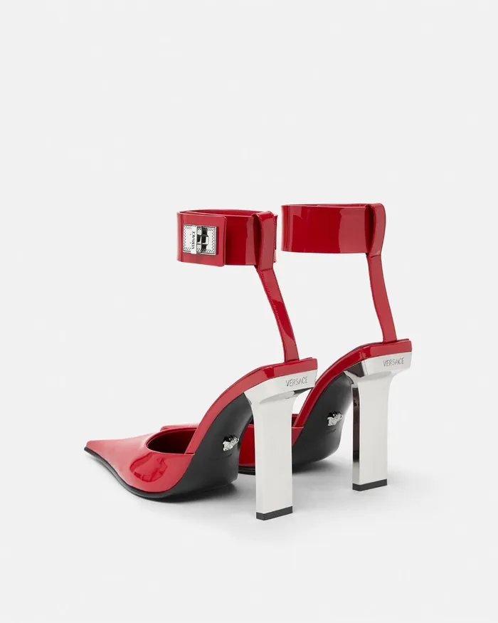 Versace Pumps and Slingbacks Women Slice Patent Slingback Pumps 105 Mm Red